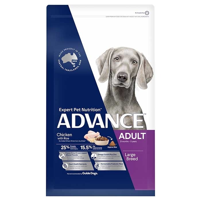 Advance Large Giant Breed Adult Dog Food 15kgx2 Petbarn