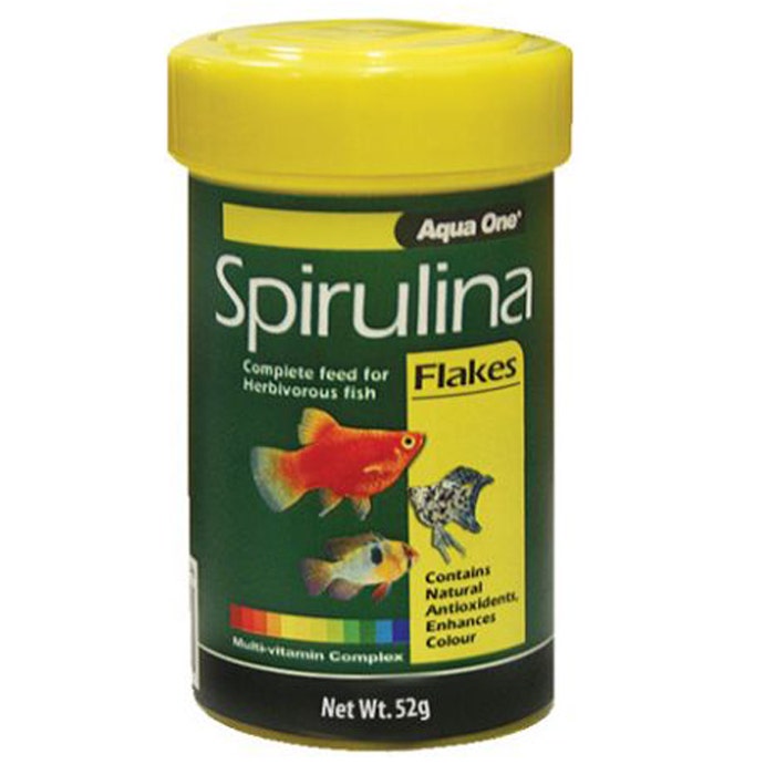 Aqua One Spirulina Flake 52g Aqua One Petbarn