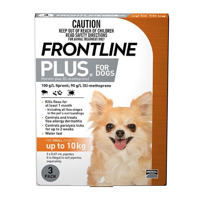 Frontline Plus Orange For Small Dogs Petbarn