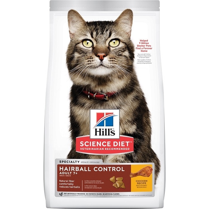 Hills mature 2025 cat food
