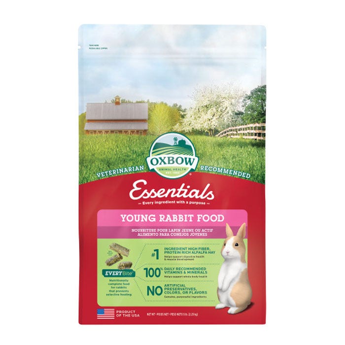 Oxbow Junior Rabbit Food 2.25kg Petbarn