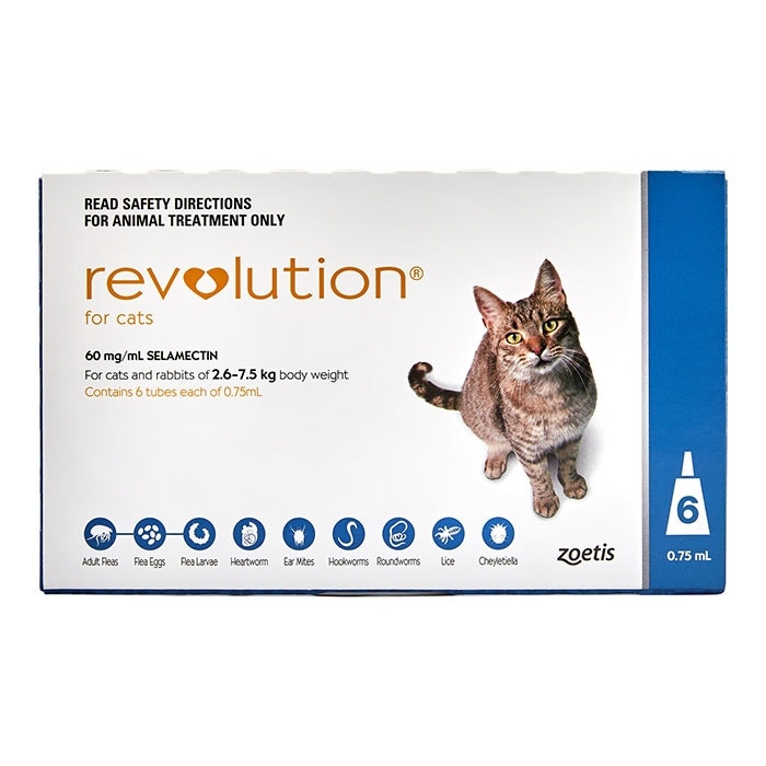 Revolution Blue For 2.6 7.5kg Cats Petbarn