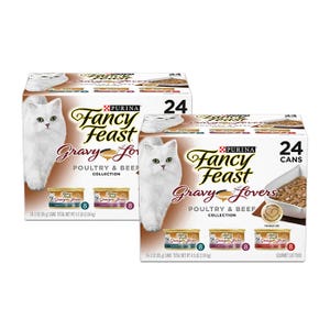 Fancy Feast Classic Poultry & Beef Gravy Cat Food Can 85gx24