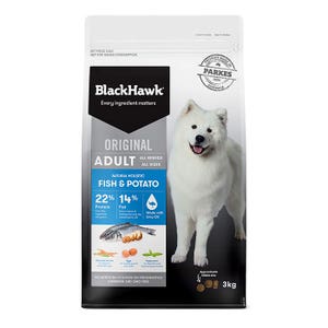 Black Hawk Fish And Potato Adult Dog Food - 3kg