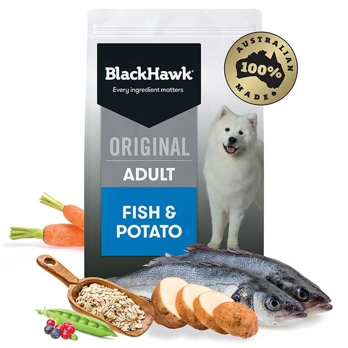 Black Hawk Fish And Potato Adult Dog Food Petbarn
