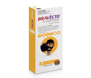 Bravecto Chew for Very Small Dogs 3 month pack - 2.8 to 4.5kg