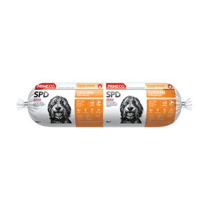 Prime100 SPD Chicken & Brown Rice Roll Dog Food 2kg