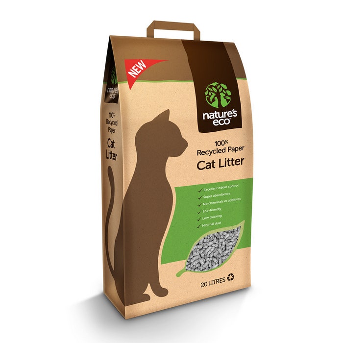 Nature s Eco Paper Cat Litter 20L Petbarn