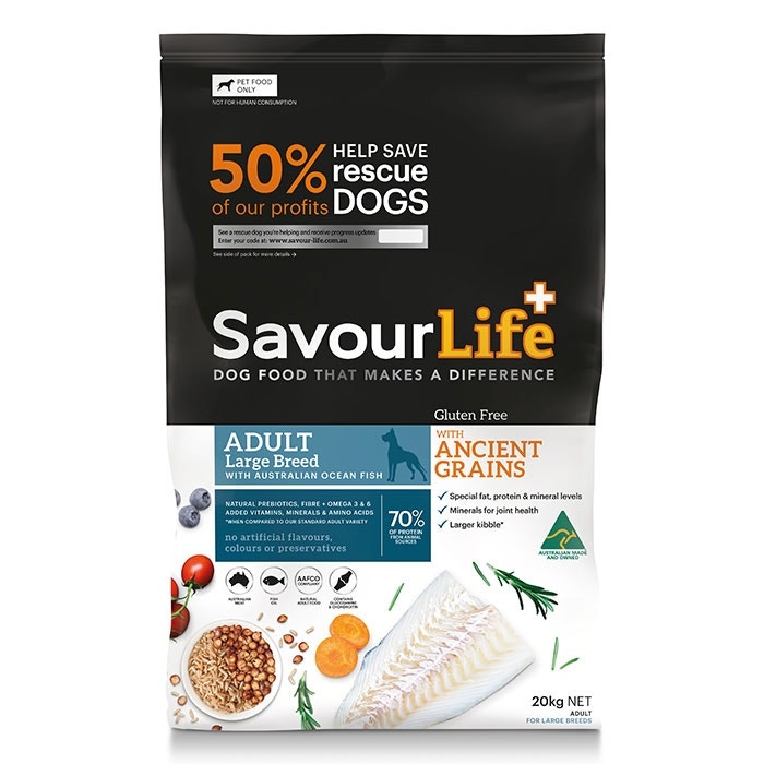 Savourlife Gluten Free Lamb Ancient Grain Large Breed Dog Food