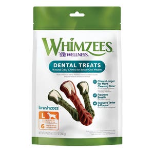 Whimzees Brushzees Dog Treat Value Bag Large