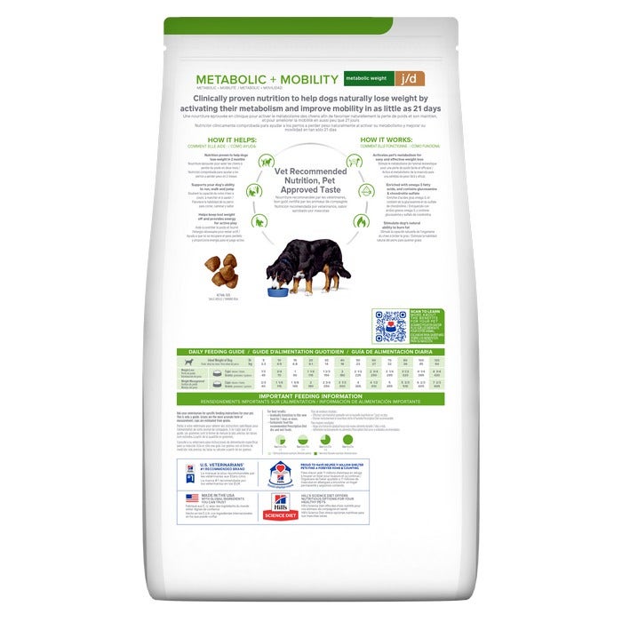 Hill s Prescription Diet Metabolic Weight j d Mobility Care Dry Dog Food