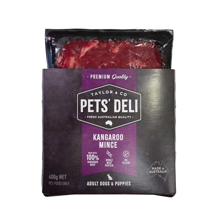Pets Deli Premium 100 Kangaroo Dog Mince 400g Petbarn