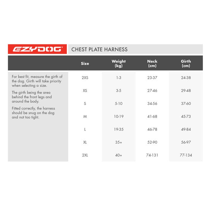 EzyDog Chest Plate Dog Harness Pink