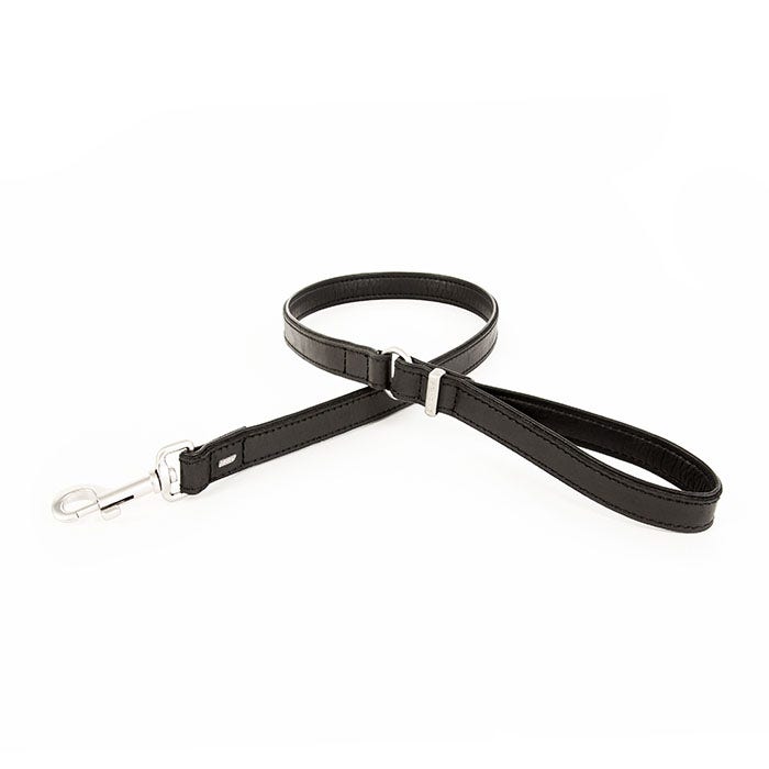 Ezydog Oxford Leather Dog Lead Black 106cm Petbarn