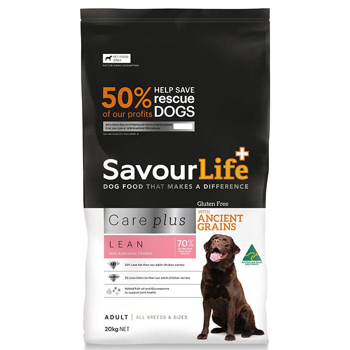 Savour life dog food 20kg top