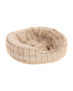 All Day Plush Fur Cuddler Oval Cat Basket Tan 50x45cm