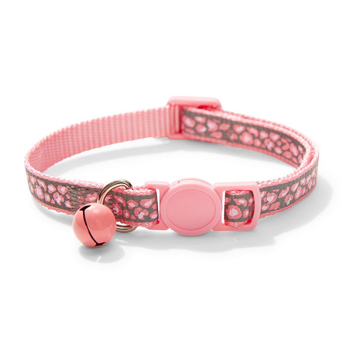 All Day Reflective Animal Breakaway Cat Collar Pink 20 30cm Petbarn