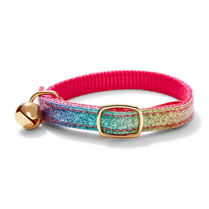 Rainbow top cat collar