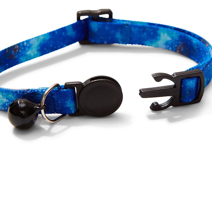 All Day Galaxy Cat Collar Blue Petbarn