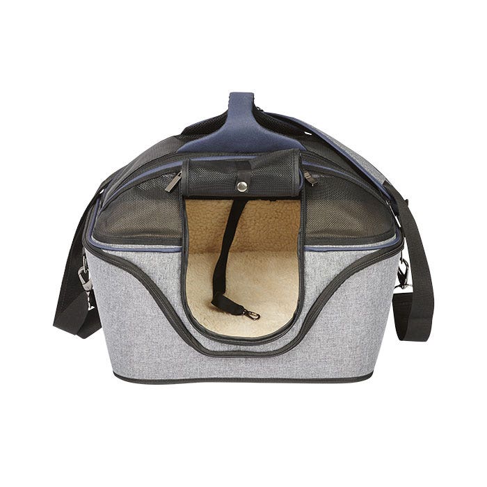 All Day Cat Carrier Blue Grey 460x390x350mm Petbarn