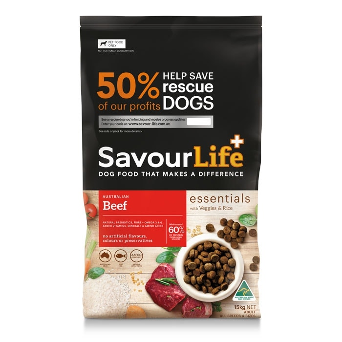 SavourLife Essentials Beef Adult Dog Food Petbarn
