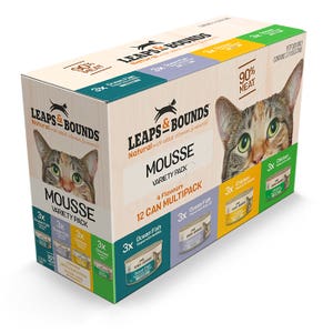 Leaps & Bounds Variety Pack Mousse Cat Can 85gx12