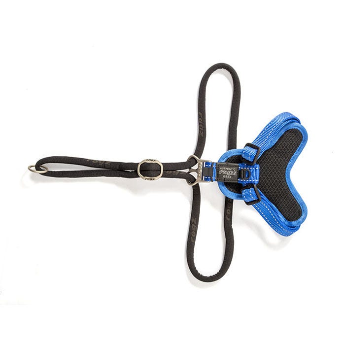 Rogz Stop Pull Dog Harness Blue Petbarn
