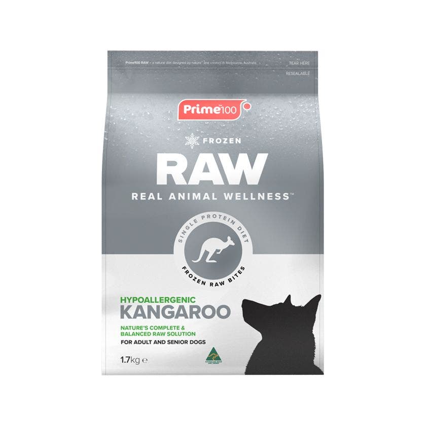 Prime100 Spd Raw Kangaroo Vegetable Dog Food 1.7kg Petbarn