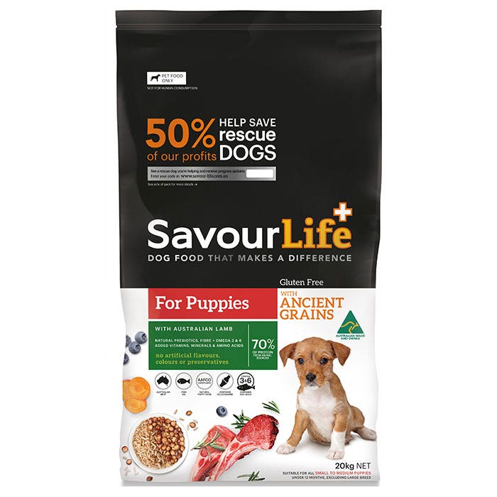 SavourLife Ancient Grains Lamb Puppy Food Petbarn