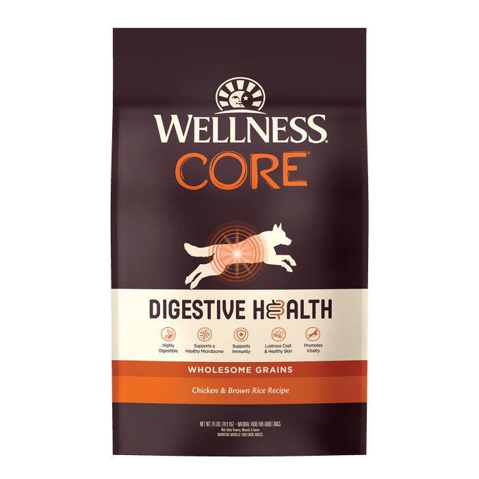 Wellness Core Digestive Health Chicken Rice Dog Food 10.9kg Petbarn