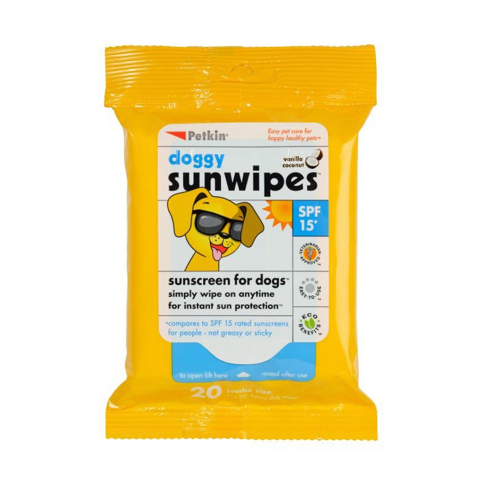 Petkin Doggy Sunwipes 20Pk Petbarn