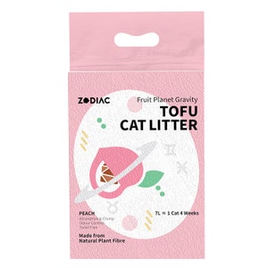 Zodiac Fruity Clumping Tofu Peach Cat Litter 7L