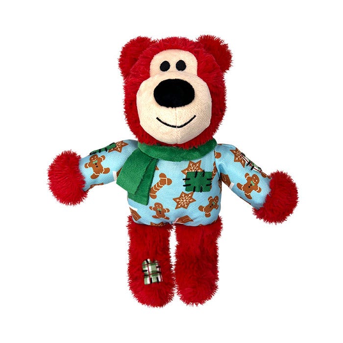KONG Christmas Assorted Wild Knots Bear Dog Toy Petbarn