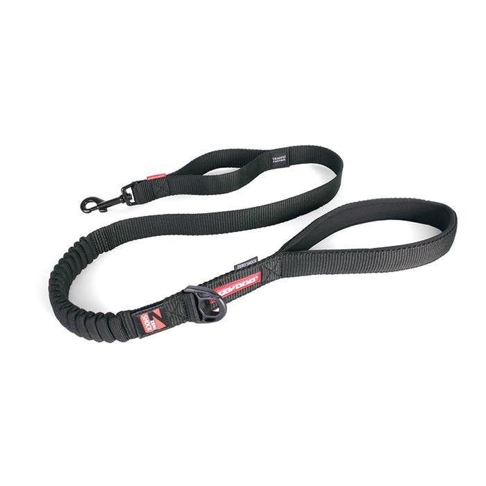 Ezydog Zero Shock Dog Leash 120cm Black Petbarn