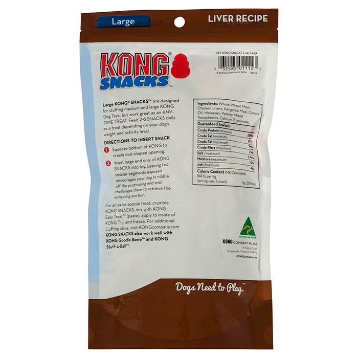 Kong Snacks Stuff To Extend Playtime Liver Large 300g Petbarn