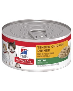 Hill's Science Diet Tender Chicken Dinner Kitten Food 156g x24
