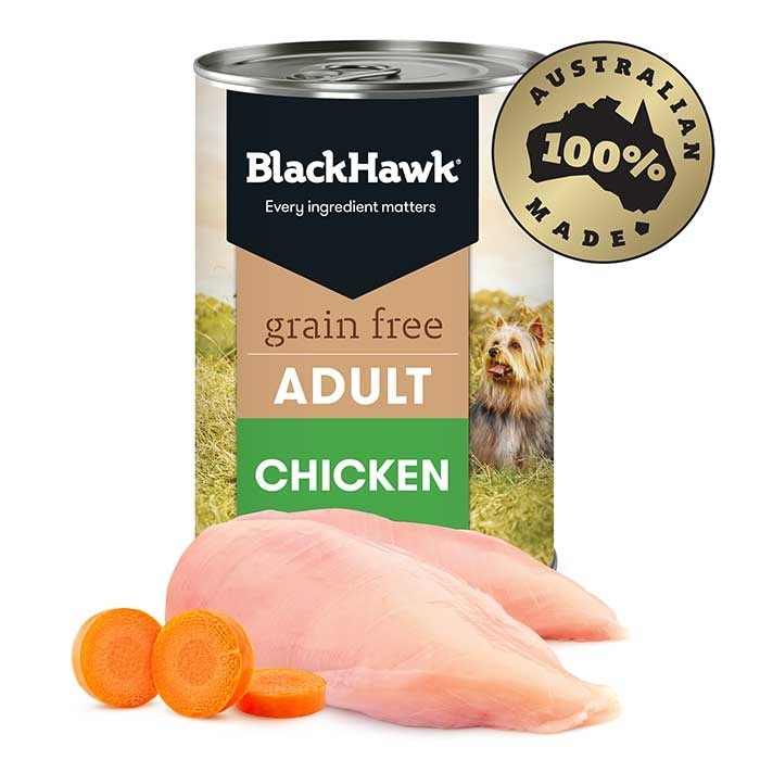Black Hawk Grain Free Holistic Dog Food Chicken 12 x 400g Petbarn