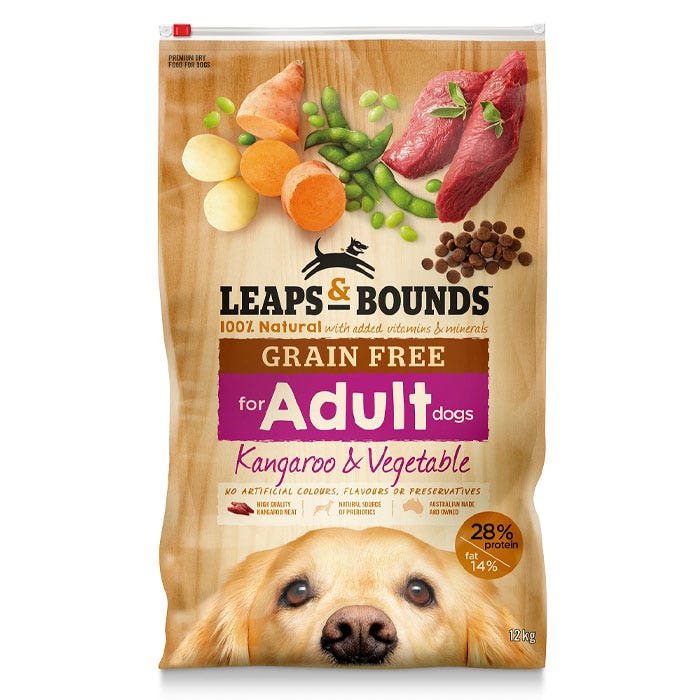 Buy Leaps Bounds Grain Free Kangaroo Dog Food Online Petbarn