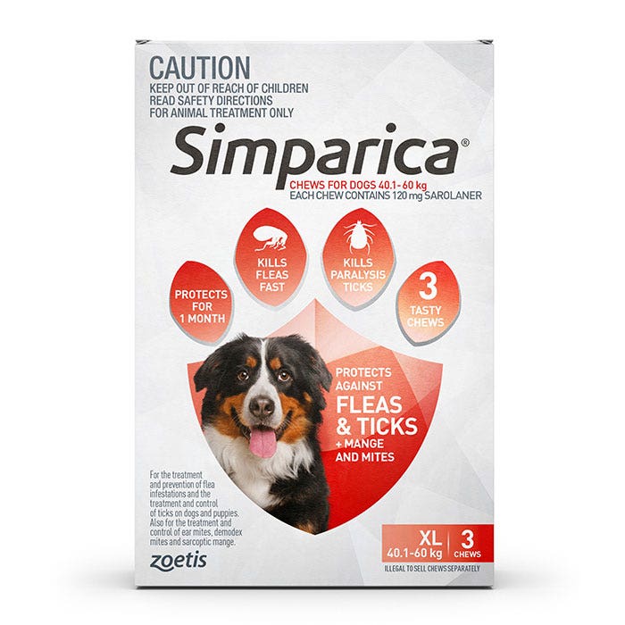 Bravecto Flea And Tick Chew For Large Dog 20 40kg Petbarn