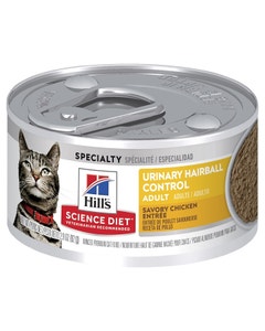 Hill's Science Diet Adult Cat Food Urinary Hairball Control 82g x24