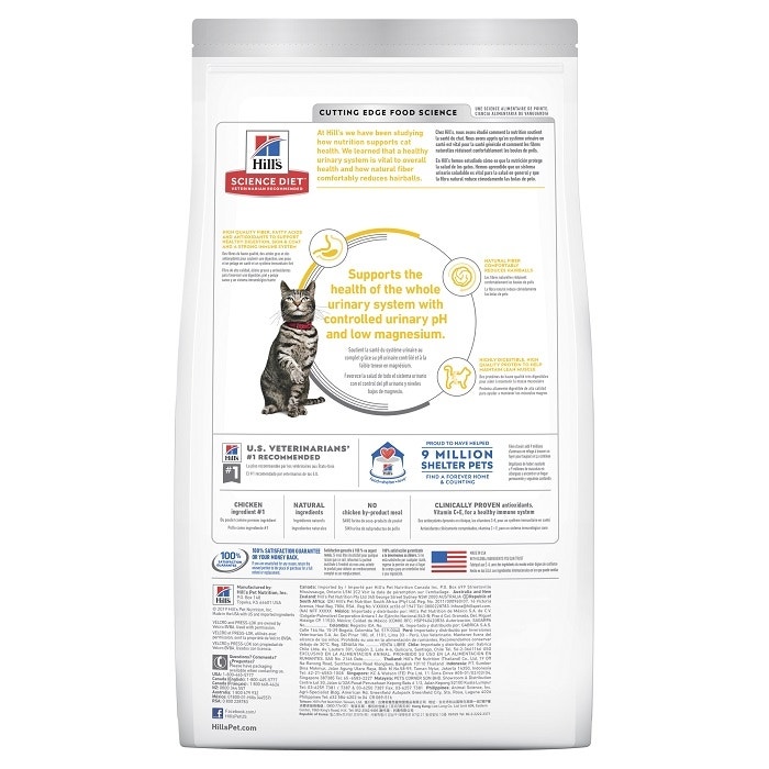 Science diet cat food urinary hairball sales
