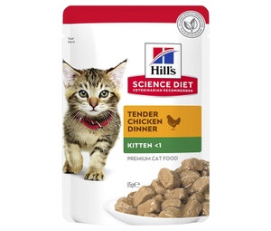 Hill's Science Diet Chicken Kitten Wet Pouch 85g x12