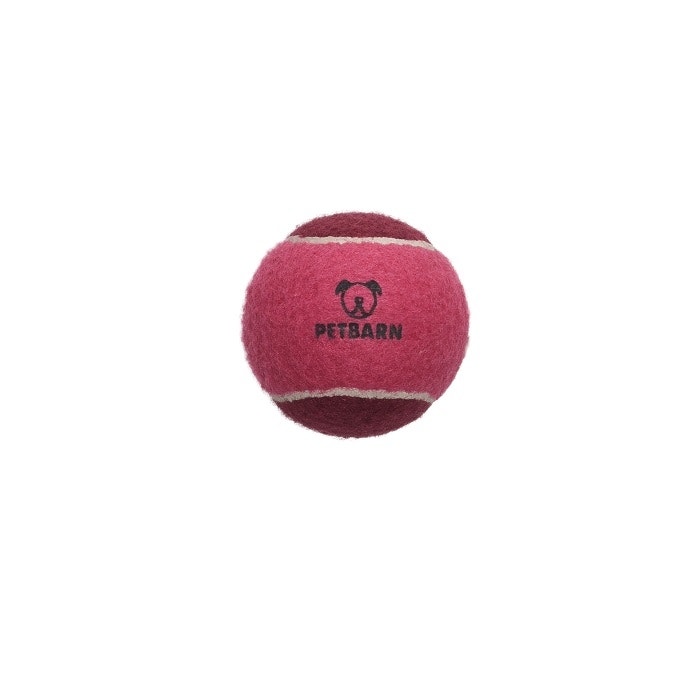 Petbarn Tennis Ball Dog Toy Pink Small Petbarn