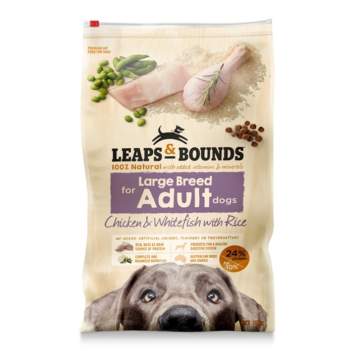 Leaps and bounds dog food grain free store
