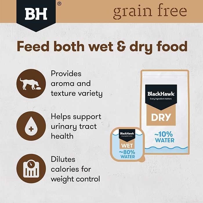 Petbarn black hawk grain free top