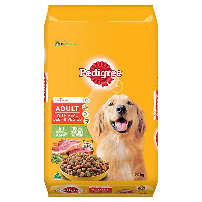 Pedigree Vital Protection Adult With Mince Vegies 20kg Petbarn