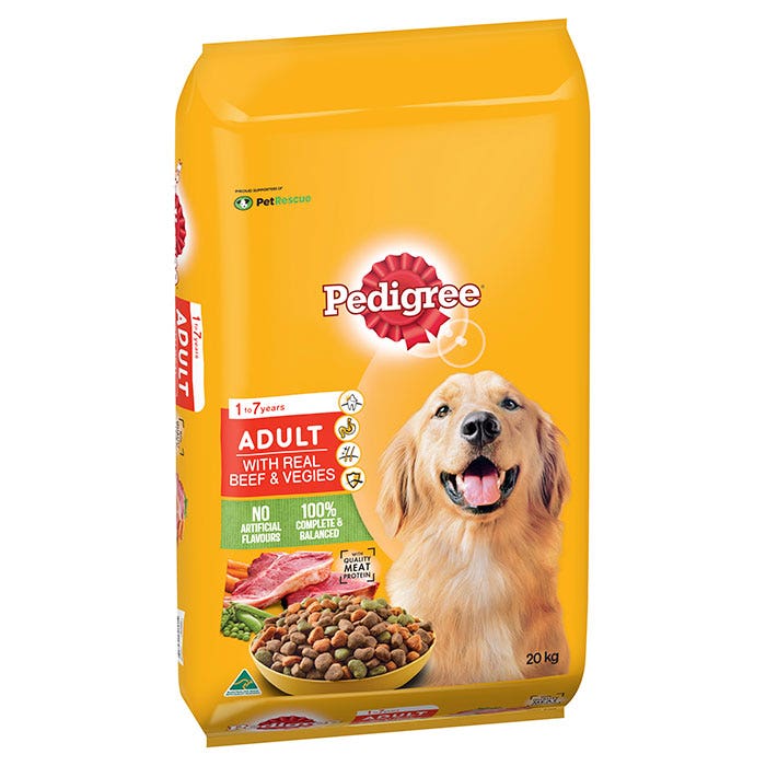 Pedigree free shop dog food