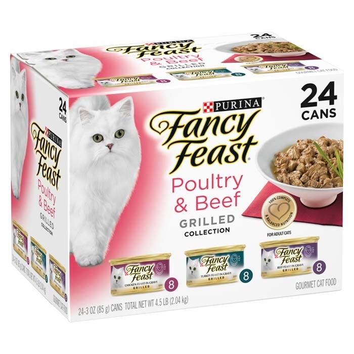 Fancy Feast Classic Poultry Beef Grill Cat Food Can 85gx24 Petbarn