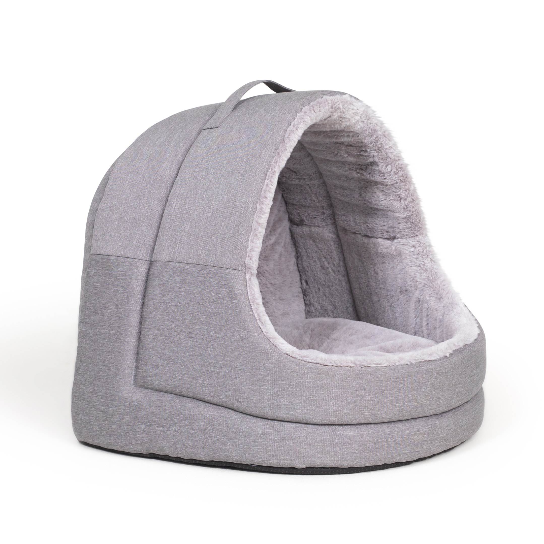 La Doggie Vita Water Resistant Hooded Cat Dome Grey Petbarn