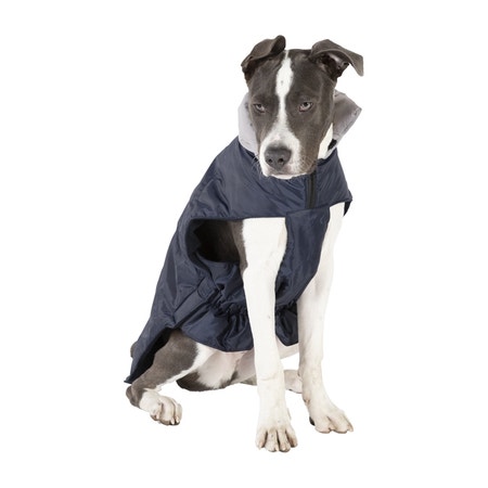 petbarn.com.au | All Day Parka Odour Resistant Dog Coat Navy Grey